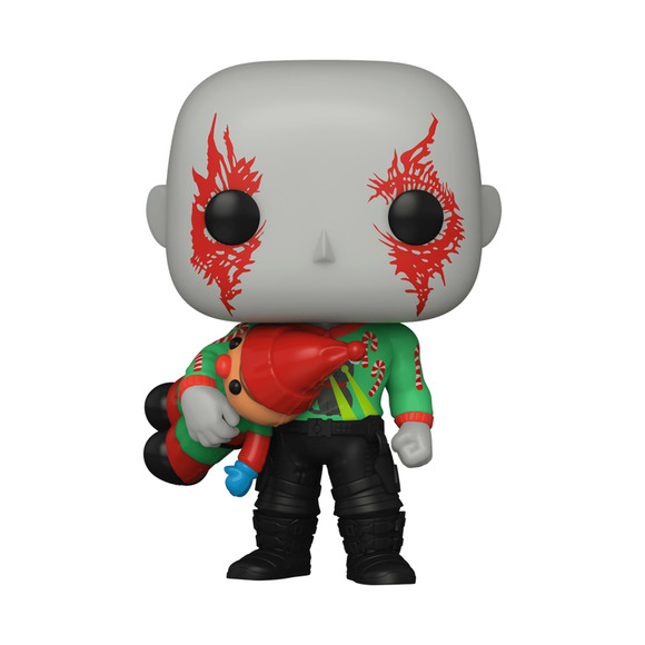 Funko Pop! The Guardians Of The Galaxy Holiday Special Drax 1106 w/ Protector - Picture 2 of 2